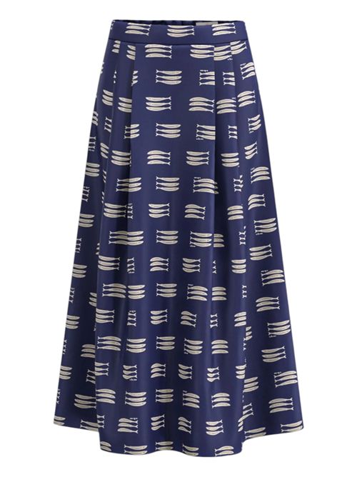 Gonna ampia in raso stretch emiquatto EMME MARELLA | 2615101015004