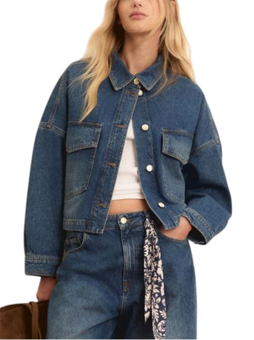 Overshirt cropped in denim emitaverna EMME MARELLA | 2615111014001