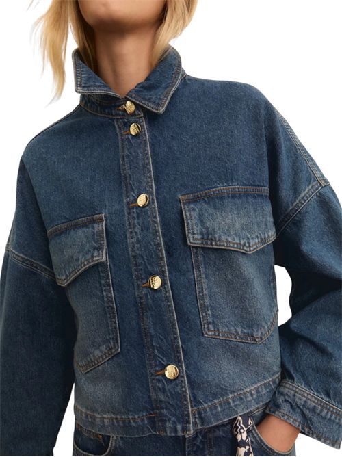 Overshirt cropped in denim emitaverna EMME MARELLA | 2615111014001