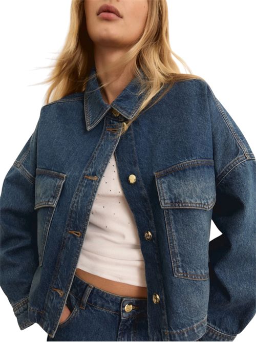 Overshirt cropped in denim emitaverna EMME MARELLA | 2615111014001