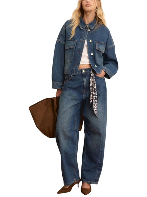 Overshirt cropped in denim emitaverna EMME MARELLA | 2615111014001