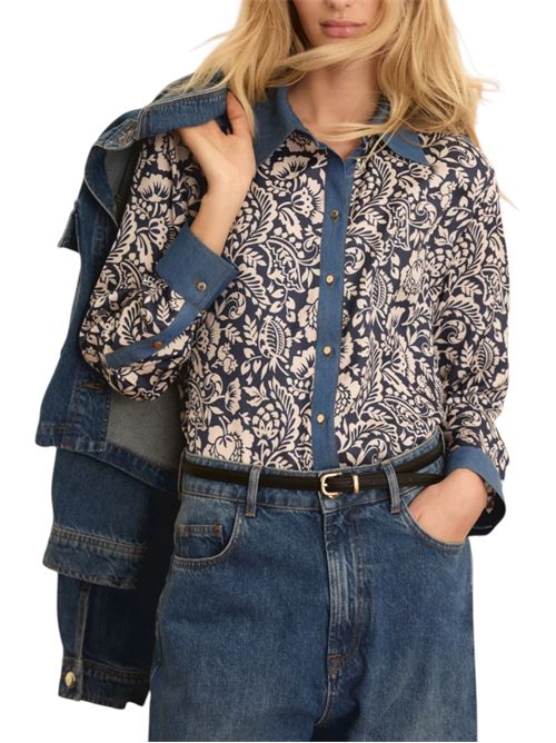 Camicia in viscosa stampata emisalita EMME MARELLA | 2615111064001