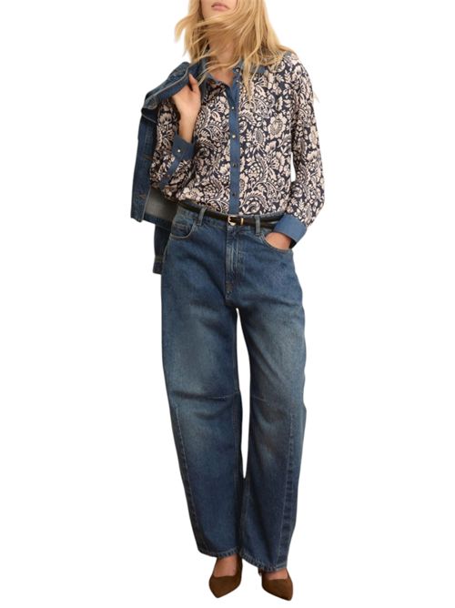 Camicia in viscosa stampata emisalita EMME MARELLA | 2615111064001