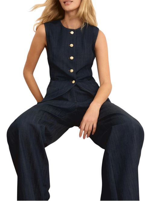 Gilet aderente in denim emicachi EMME MARELLA | 2615151014001