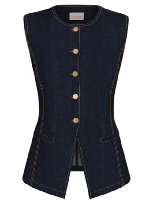 Gilet aderente in denim emicachi EMME MARELLA | 2615151014001
