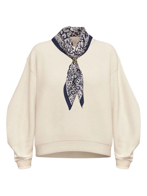 Felpa over con foulard stampato emigala EMME MARELLA | 2615921014001