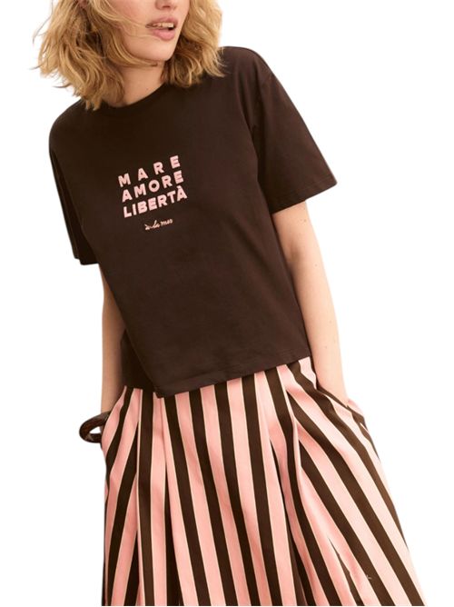 T-shirt boxy con stampe e ricami emiorata EMME MARELLA | 2615971025004