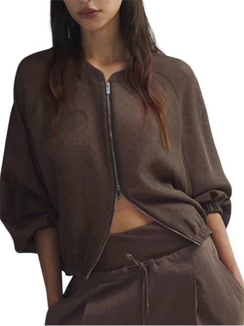 Bomber oversize con micro strass MARELLA | 2613041055001