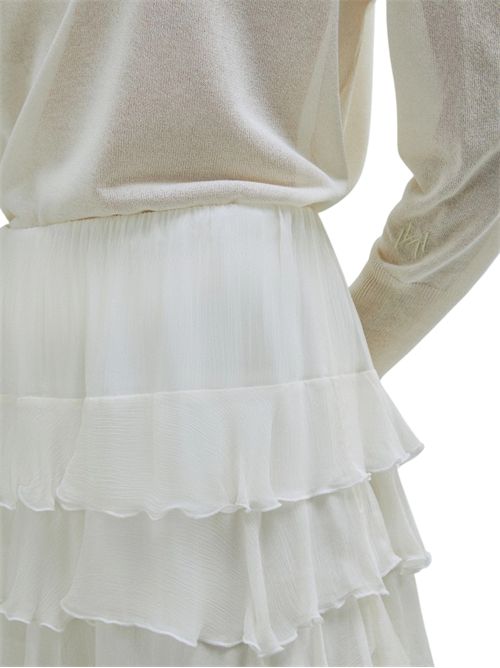 Gonna in creponne con balze mlmtritone MARELLA | 2613101025004