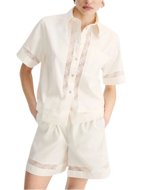 Camicia in popeline con pizzo mlmwhisky MARELLA | 2613111055004