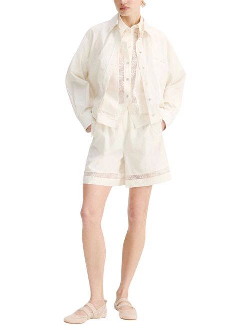 Camicia in popeline con pizzo mlmwhisky MARELLA | 2613111055004