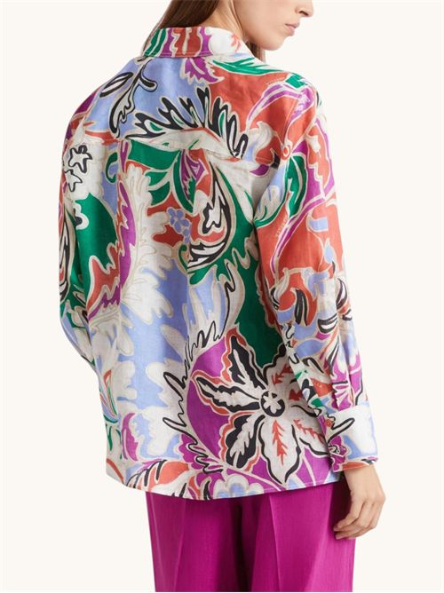 Camicia in lino stampato mlspergola MARELLA | 2613111154003