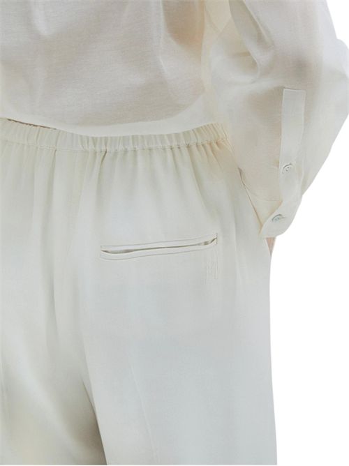 Pantalone in misto lino con coulisse mlmalloro MARELLA | 2613131115004