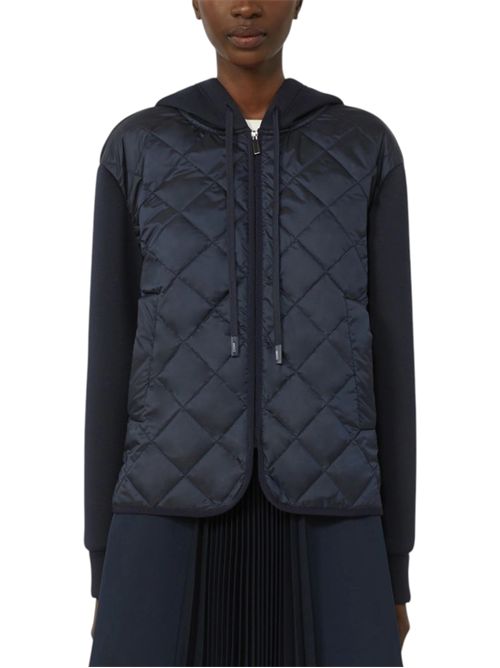 Giacca con cappuccio in jersey e tela antigoccia imbottita wkdedito MAX MARA WEEKEND | 261508108103