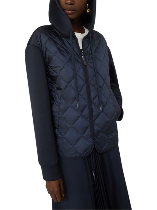 Giacca con cappuccio in jersey e tela antigoccia imbottita wkdedito MAX MARA WEEKEND | 261508108103