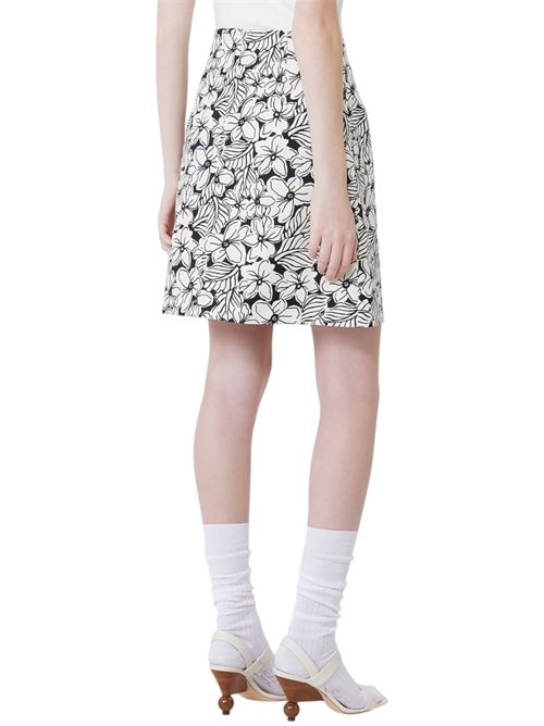 Gonna corta in cotone stretch stampato wkdfungo MAX MARA WEEKEND | 261510105203