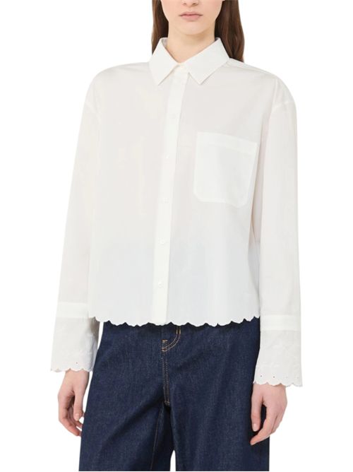 Camicia in cotone con taschino wkdneutro MAX MARA WEEKEND | 261511102104