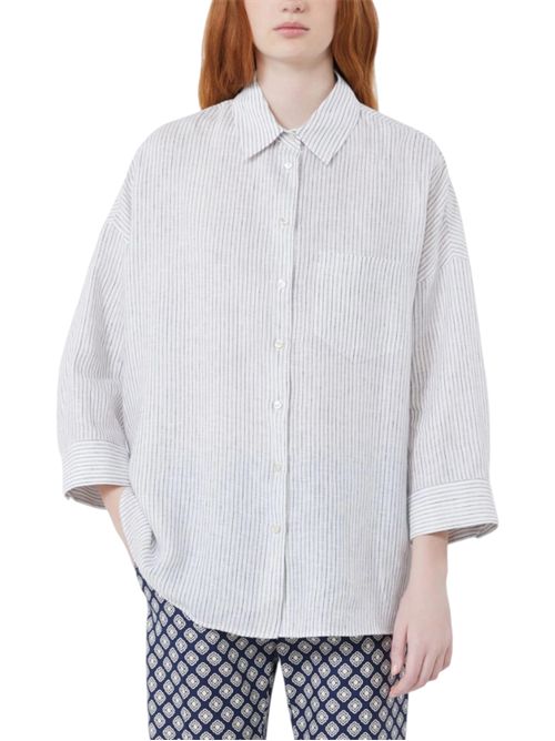 Camicia in tela di lino a righe wkdpanetto MAX MARA WEEKEND | 261511110221