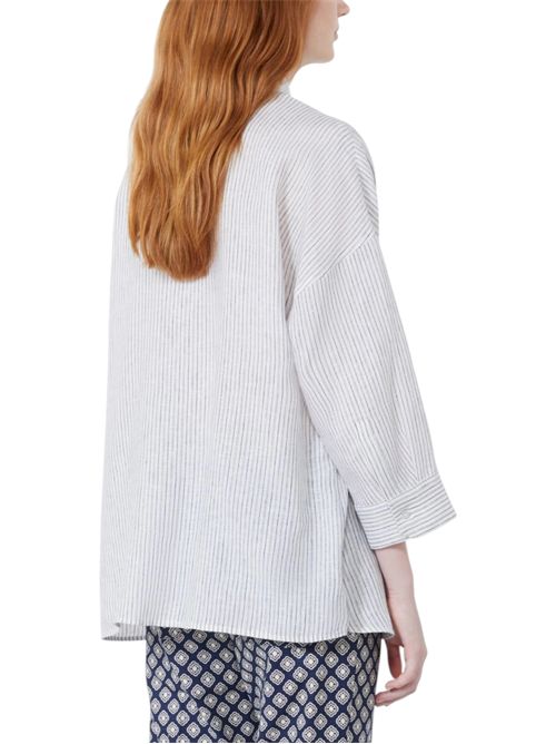 Camicia in tela di lino a righe wkdpanetto MAX MARA WEEKEND | 261511110221