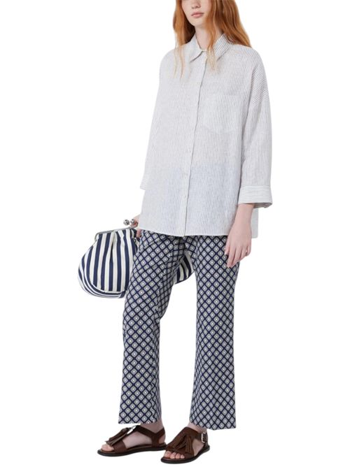 Camicia in tela di lino a righe wkdpanetto MAX MARA WEEKEND | 261511110221