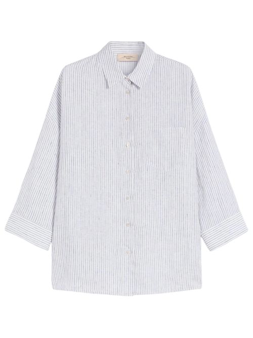 Camicia in tela di lino a righe wkdpanetto MAX MARA WEEKEND | 261511110221