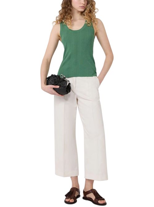 Pantalone in canvas di cotone e lino wkdzircone MAX MARA WEEKEND | 261513105201