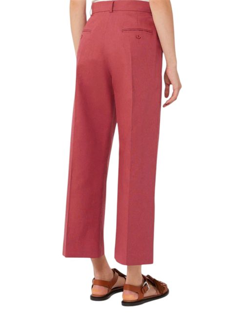 Pantalone in canvas di cotone e lino wkdzircone MAX MARA WEEKEND | 261513105221