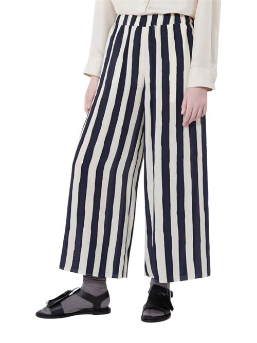 Pantalone in crêpe de Chine stampata wkdnirvana MAX MARA WEEKEND | 261513113212