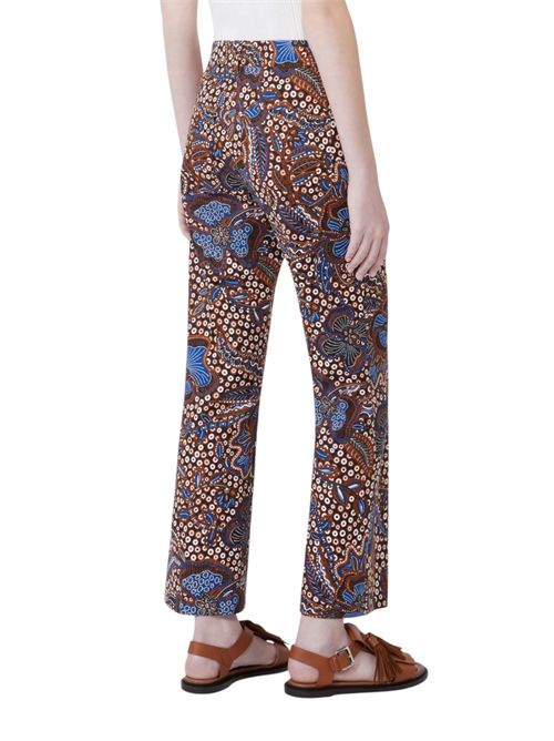 Pantalone in stuoia di cotone stampato wkdonde MAX MARA WEEKEND | 261513116201