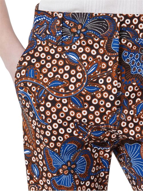 Pantalone in stuoia di cotone stampato wkdonde MAX MARA WEEKEND | 261513116201