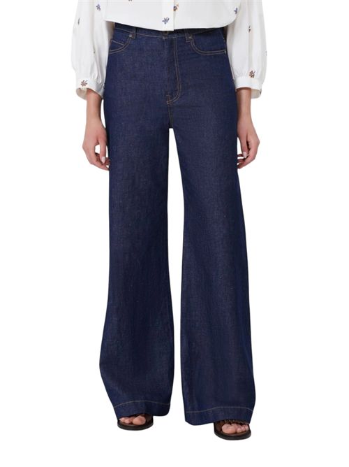 Jeans in denim di cotone e lino wkdlatino MAX MARA WEEKEND | 261518101201