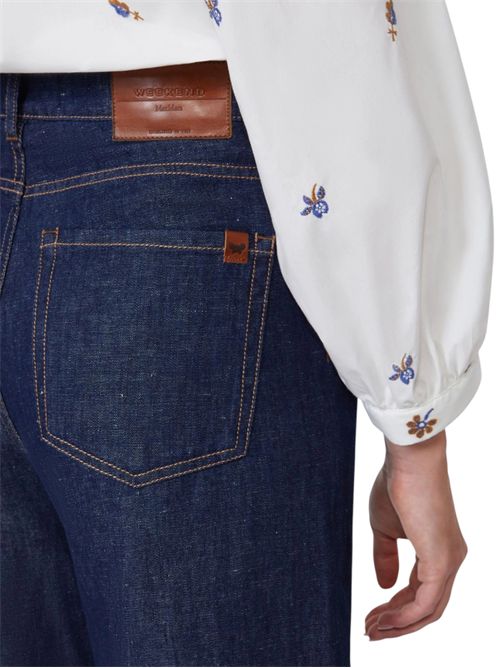 Jeans in denim di cotone e lino wkdlatino MAX MARA WEEKEND | 261518101201