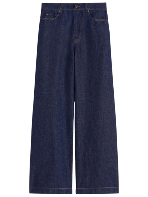 Jeans in denim di cotone e lino wkdlatino MAX MARA WEEKEND | 261518101201