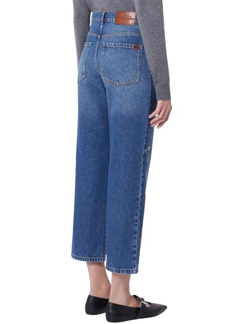 Jeans in denim con ricamo wkdmanetta MAX MARA WEEKEND | 261518102125