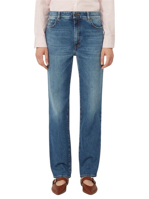 Jeans straight leg in denim wkdargento MAX MARA WEEKEND | 261518109105