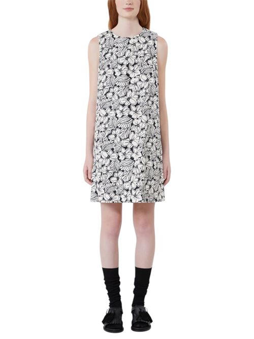 Abito A-line in stuoia di cotone stampato wkdgiallo MAX MARA WEEKEND | 261522112203