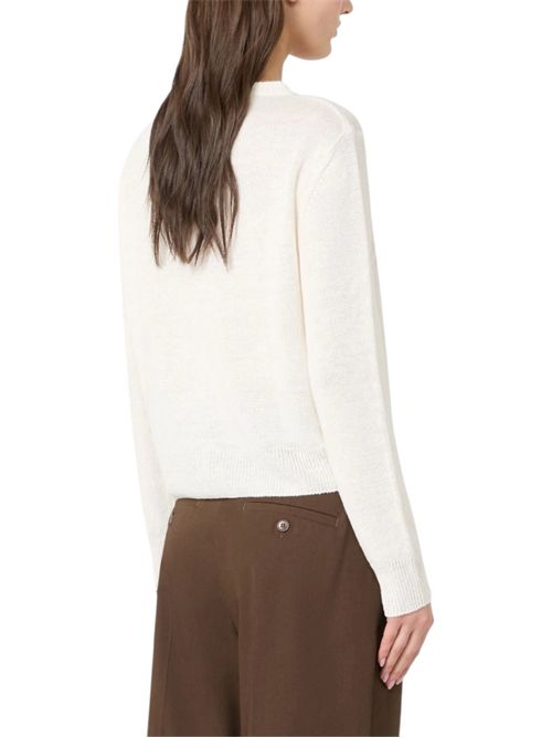 Cardigan classico in filato di lino wkdbadia MAX MARA WEEKEND | 261534102202