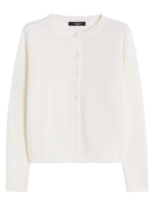 Cardigan classico in filato di lino wkdbadia MAX MARA WEEKEND | 261534102202
