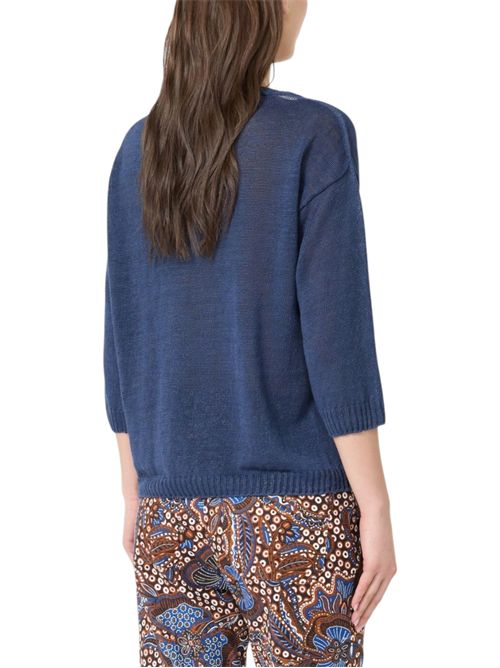 Maglia over in filato di lino wkdcannone MAX MARA WEEKEND | 261536105208