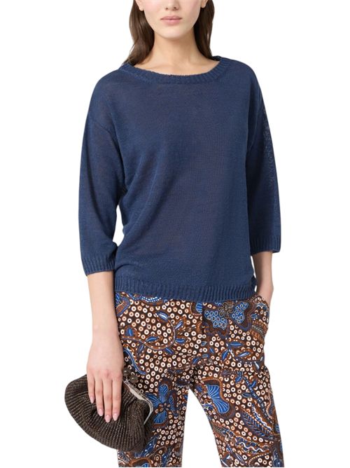 Maglia over in filato di lino wkdcannone MAX MARA WEEKEND | 261536105208