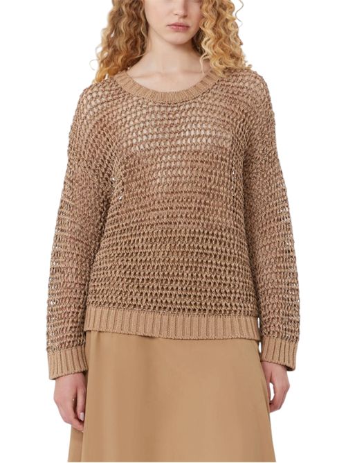 Maglia a rete in filato di lino e cotone wkdonirica MAX MARA WEEKEND | 261536115202