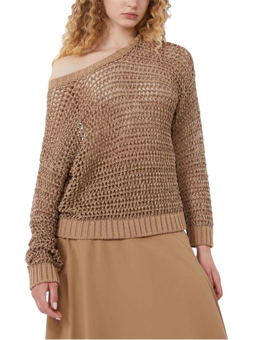 Maglia a rete in filato di lino e cotone wkdonirica MAX MARA WEEKEND | 261536115202