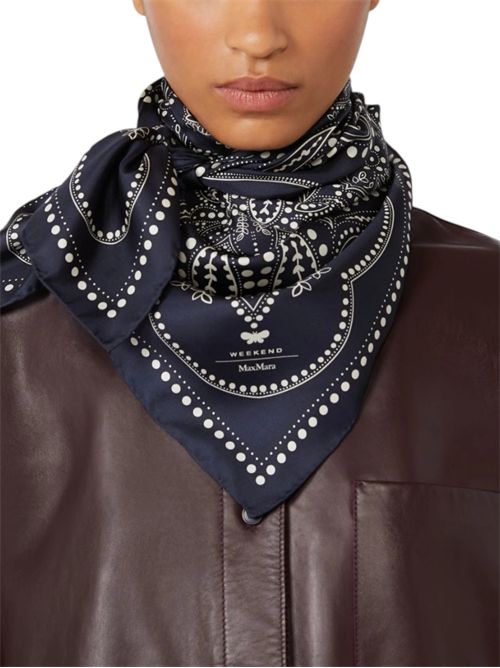 Foulard quadrato in seta stampata wkaonesto MAX MARA WEEKEND | 261554114403