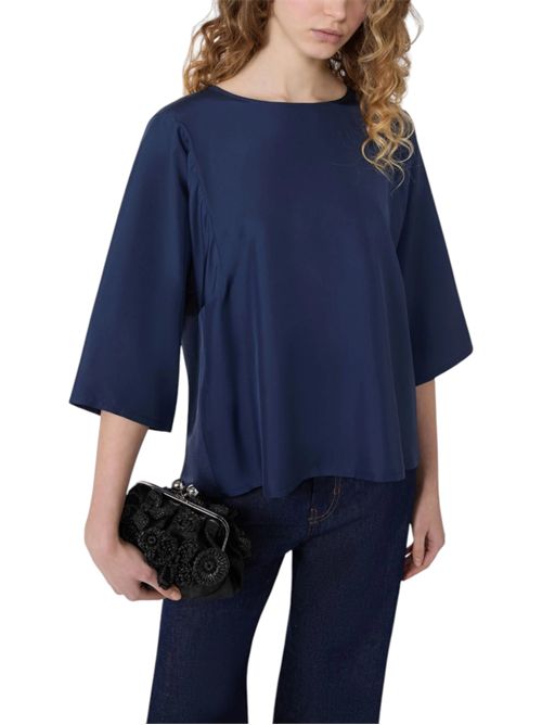 Blusa in habotai di seta e jersey wkdfastoso MAX MARA WEEKEND | 261594103205