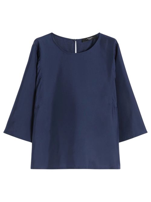 Blusa in habotai di seta e jersey wkdfastoso MAX MARA WEEKEND | 261594103205