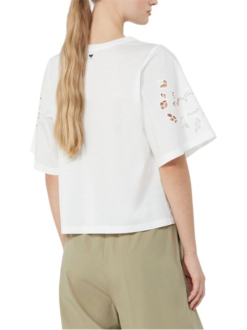 Top in popeline di cotone con ricami wkdtarga MAX MARA WEEKEND | 261594110201