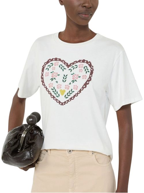 T-shirt in cotone con stampa grafica wkdtenue MAX MARA WEEKEND | 261597105101