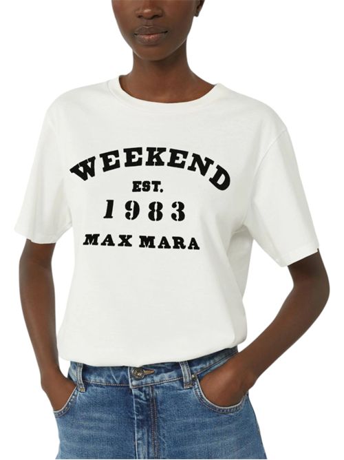 T-shirt in cotone con stampa grafica wkdtenue MAX MARA WEEKEND | 261597105106