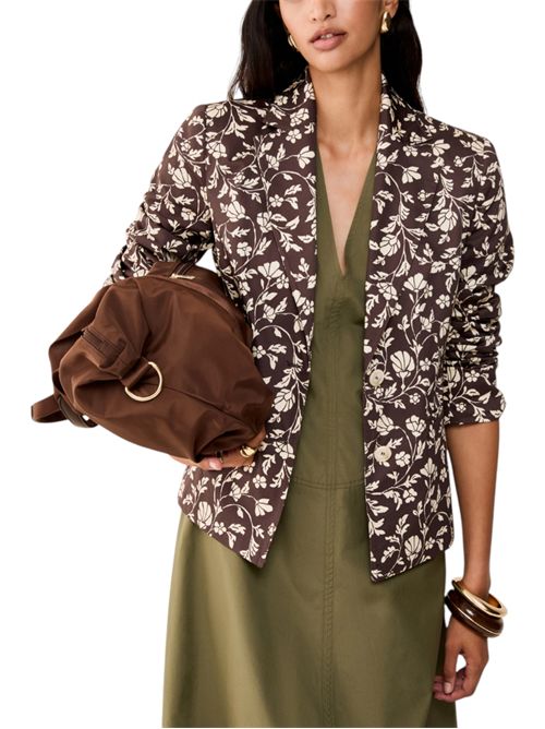 Blazer slim in raso di cotone PENNYBLACK | 26110411337