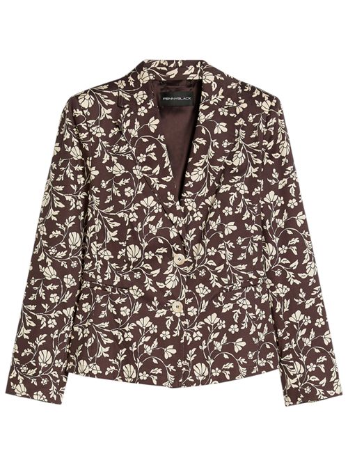 Blazer slim in raso di cotone PENNYBLACK | 26110411337